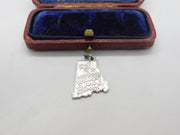 Sterling Silver State of Rhode Island USA Charm Pendant Vintage c1970