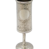 19th Century Sterling Silver Planished Miniature Goblet Antique c1890