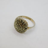 Sterling Silver Marcasite Art Deco Dress Ring Antique c1930s Size L