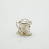 Sterling Silver Opening Bottle in Toby Jug Charm Pendant Vintage c1970