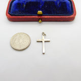 Sterling Silver Essential Crucifix Cross Charm Pendant Vintage c1970