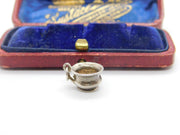 Sterling Silver Classical Bowl Charm Pendant Vintage c1970