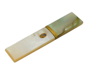 19th Century French Palais Royal Mother of Pearl & Gilt Sewing Etui Antique