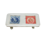 Victorian Sterling Silver Double Postage Stamp Box Antique 1900 Birmingham