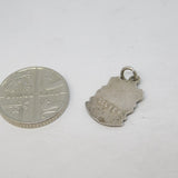Sterling Silver Enamel Snowdonia Shield Charm Pendant Vintage c1970
