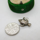 Sterling Silver Coffee Pot Charm Pendant Vintage c1970