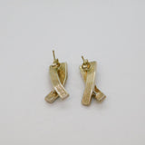 Pair of Sterling Silver Multi-Colour Baltic Amber Stud Earrings Modern c2000