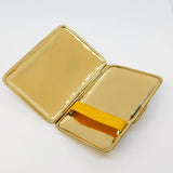Art Deco Gold Plated Enamel Novelty Envelope Cigarette Case Antique c1940