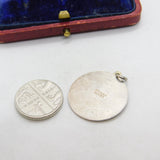 Sterling Silver Aquarius Zodiac Charm Pendant Vintage c1970