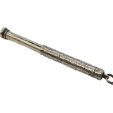 Victorian Sterling Silver Floral Pattern Propelling Pencil & Pen Antique c1890s