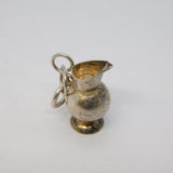 Sterling Silver Wine Jug Charm Pendant Vintage c1970