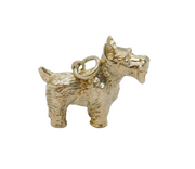 Sterling Silver Scottie Dog Scottish Terrier Charm Pendant Modern c1990s