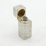 Victorian Sterling Silver Floral Jubilee Scent Bottle Antique 1884 London