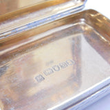 George III Sterling Silver Fine Greek Key Pattern Snuff Box Antique 1807 London