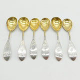19th Century American .900 Silver Teaspoons Set Antique Philidelphia c1860s
