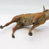 20th Century Cold Painted Bronze Stag Deer Figurine Ornament Antique c1930s