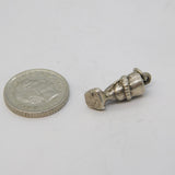 Sterling Silver Nefertiti Head Charm Pendant Vintage c1970s