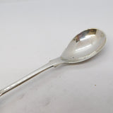 Victorian Sterling Silver Mustard Spoon Antique 1855 Newcastle Provincial
