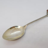 Sterling Silver & Enamel John O'Groats Souvenir Spoon Antique 1930 Birmingham