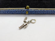 Sterling Silver Policeman Says STOP! Charm Pendant Vintage c1970