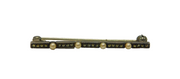 Continental .935 Silver Pearl & Marcasite Art Deco Bar Brooch Pin Antique c1930