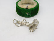 Sterling Silver Ballroom Dancer Charm Pendant Vintage c1970