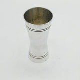 Bonzer Silver Plated Double-Ended Shot Measure Jigger Antique c1930s Art Deco