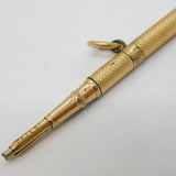 Art Deco Perry & Co. Rolled Gold Propelling Pencil Antique c1920s