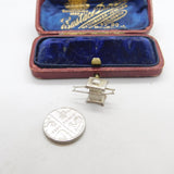 Sterling Silver Sedan Chair Charm Pendant Vintage c1970