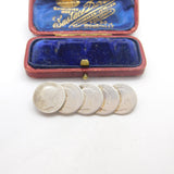 Queen Victoria & William IV Sterling Silver Fourpence Groat Brooch c1840 Antique