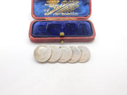 Queen Victoria & William IV Sterling Silver Fourpence Groat Brooch c1840 Antique