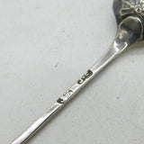 George II Sterling Silver Shell Back Mote Spoon Antique c1750 London