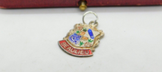 Sterling Silver & Enamel Beaulieu Travel Shield Charm Pendant Vintage c1970