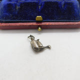 Sterling Silver Duck Charm Pendant Vintage c1970