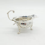 George II Sterling Silver Swan Pattern Sauce Boat Antique 1743 London