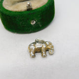 Sterling Silver Elephant Charm Pendant Vintage c1970