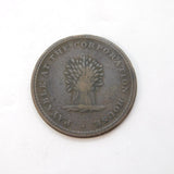 19th Century Copper Tunstead & Happing Half Penny Token Antique 1812