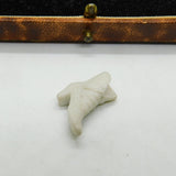 Porcelain High Heeled Boot Keepsake Dolls House Ornament Antique c1920 Deco