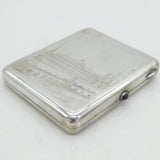 20th Century Russian .875 Silver Kremlin Palace Cigarette Case Antique