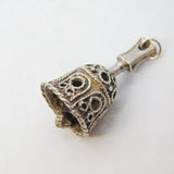 Sterling Silver Ringing Bell Charm Pendant Vintage c1970s