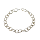 Chunky Sterling Silver Cable Link Chain Bracelet Vintage c1990s