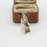 Sterling Silver Anointing Throne Charm Pendant Vintage c1970