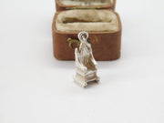 Sterling Silver Anointing Throne Charm Pendant Vintage c1970