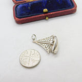 Sterling Silver Sailboat Charm Pendant Vintage c1970