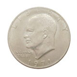 USA Eisenhower One Dollar Coin Vintage 1971 Fine Condition