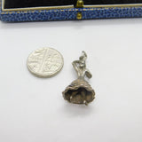 Sterling Silver Dancing Flamenco Spanish Dancer Charm Pendant Vintage c1970