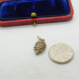 Sterling Silver Fun Hedgehog Prickly Charm Pendant Vintage c1970