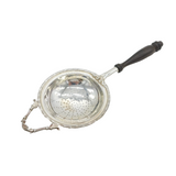Sterling Silver Wooden Handled Tea Strainer Vintage 1989 Birmingham