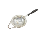 Sterling Silver Wooden Handled Tea Strainer Vintage 1989 Birmingham