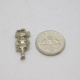 Sterling Silver Lincoln Imp Charm Pendant Vintage c1970